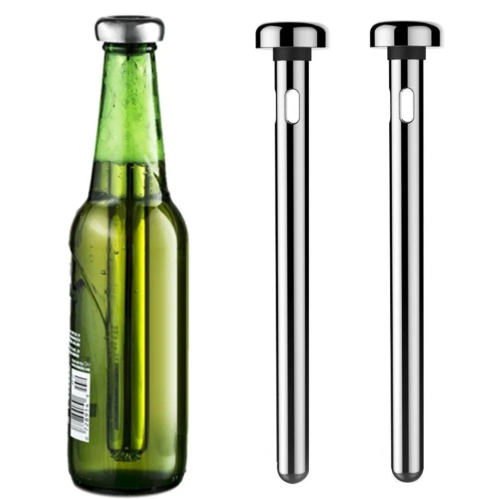 Cocktail Ceremony Beer Chiller Stick raffredda birra acciaio 2 pezzi