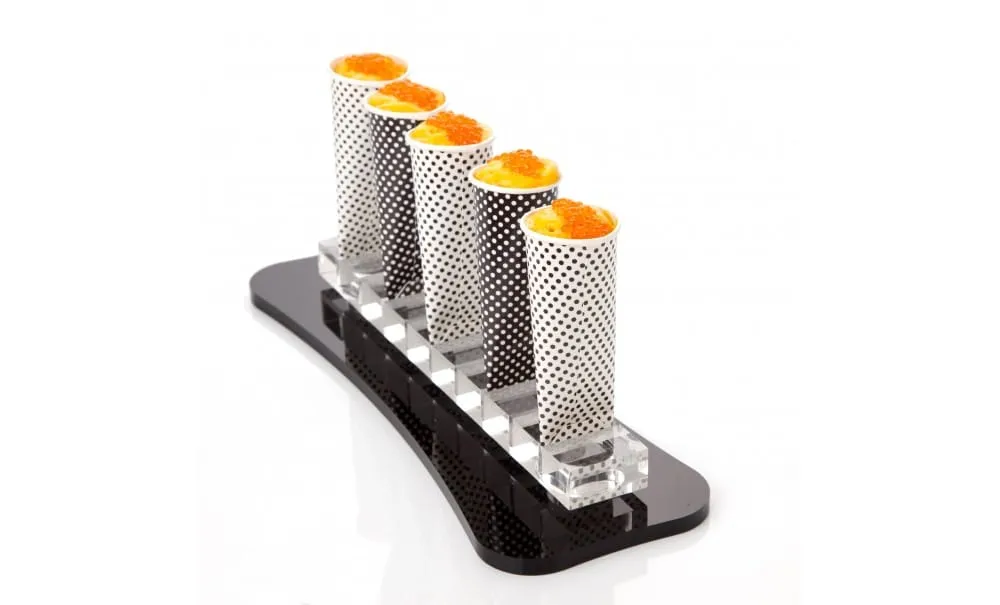 Showbar Deli vassoio nero 32x11 cm 6 pz