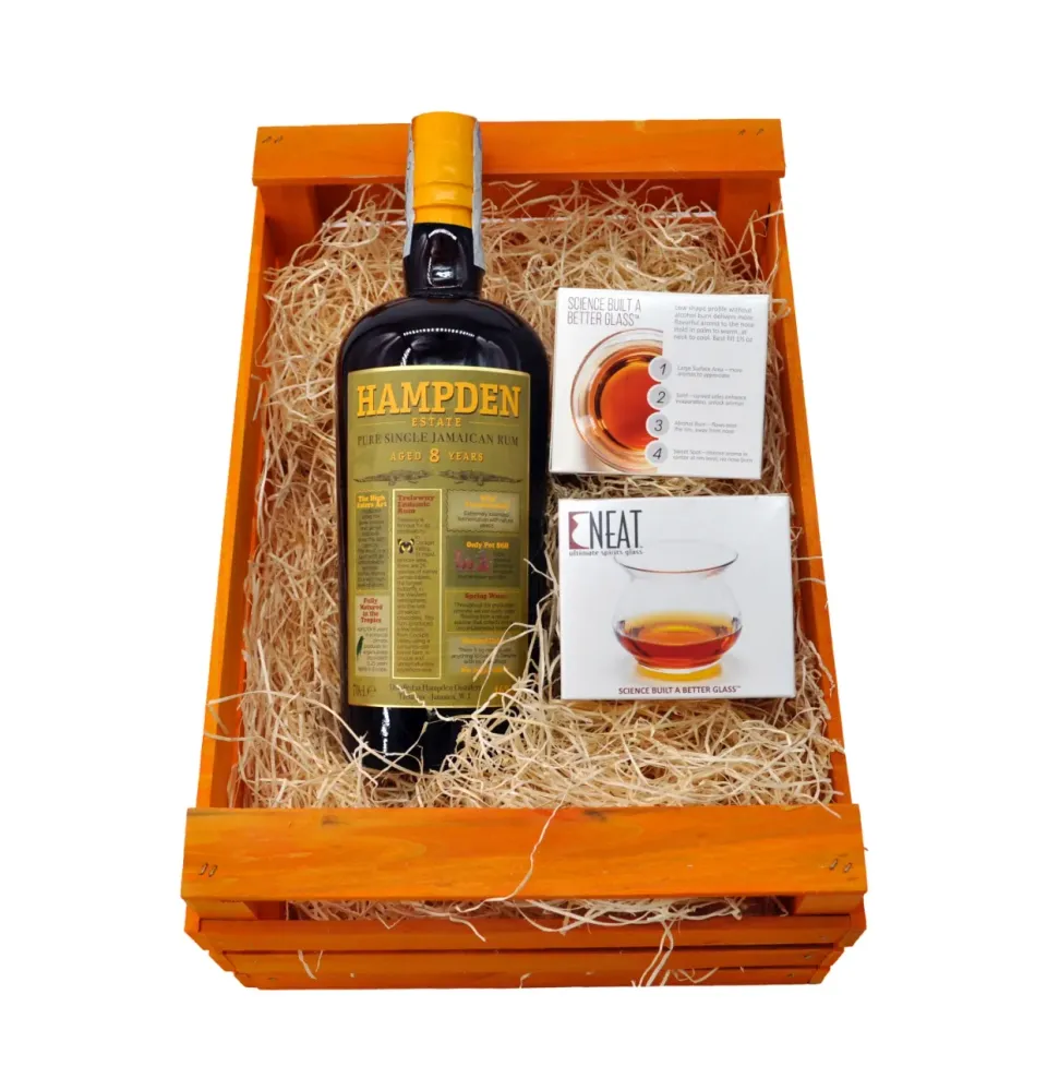 Hampden Estate 8 anni gift box rum 70 cl
