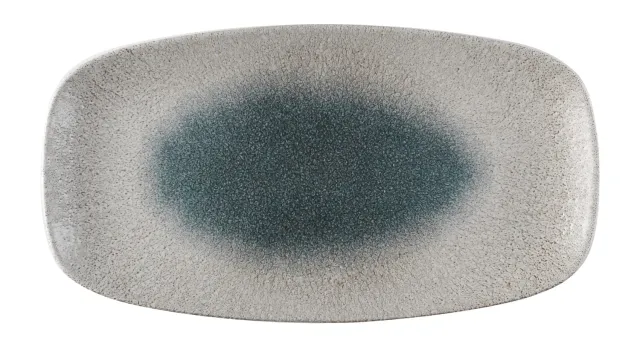 Showbar Studio Prints Raku Agate Topaz piatto oblungo 6 pz blu