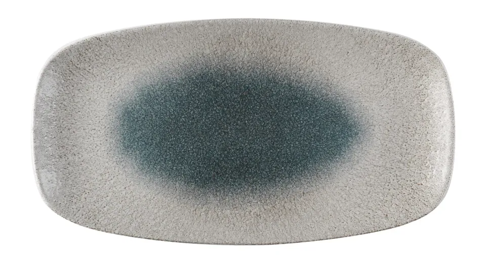 Showbar Studio Prints Raku Agate Topaz piatto oblungo 6 pz blu