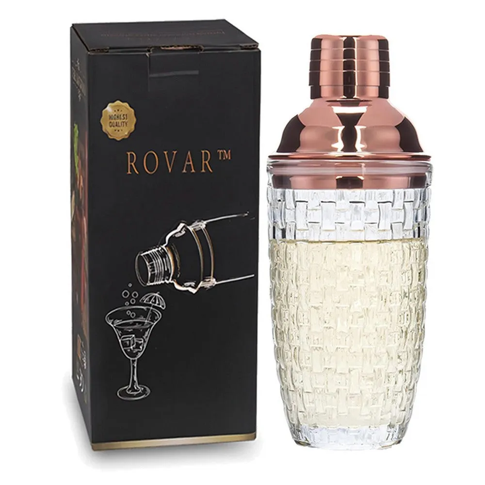 Cocktail Ceremony Ribbed shaker cobbler 400ml vetro