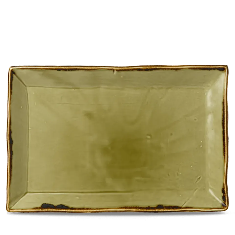 Churchill Harvest Green vassoio rettangolare 34,5 cm 6 pezzi