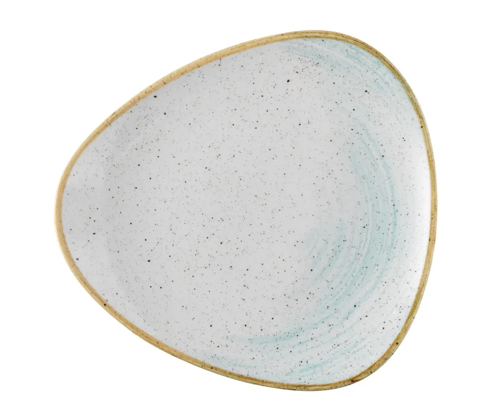 Showbar Stonecast Accents Duck Egg piatto triangolare 26,5 cm 6 pz