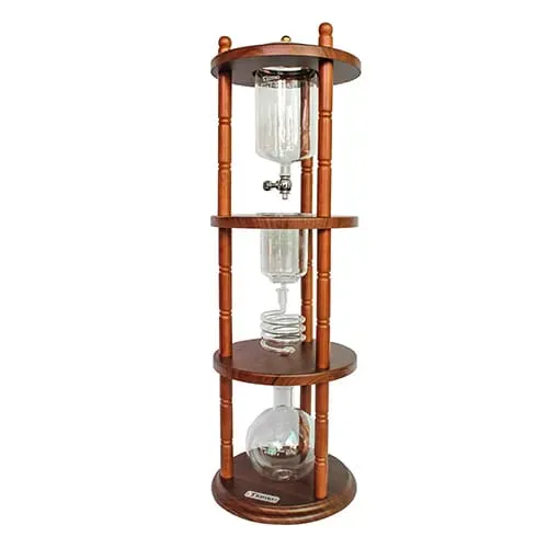 Ti Amo Coffee Tools torre cold brew vetro legno 5-8 tazze