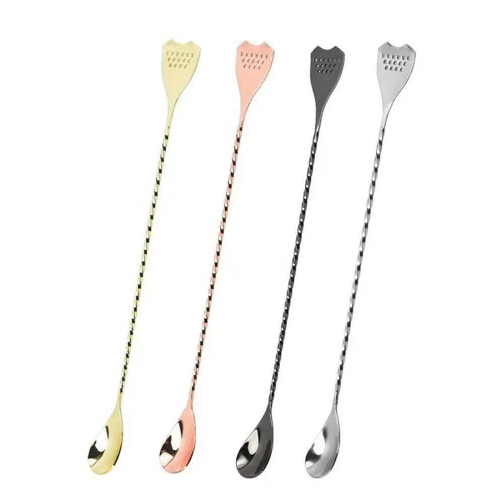 Cocktail Ceremony Strainer bar spoon acciaio 30 cm argento