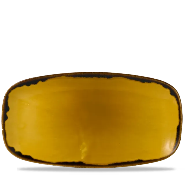 Showbar Harvest Mustard Chefs Oblong piatto 35,5 cm 6 pezzi