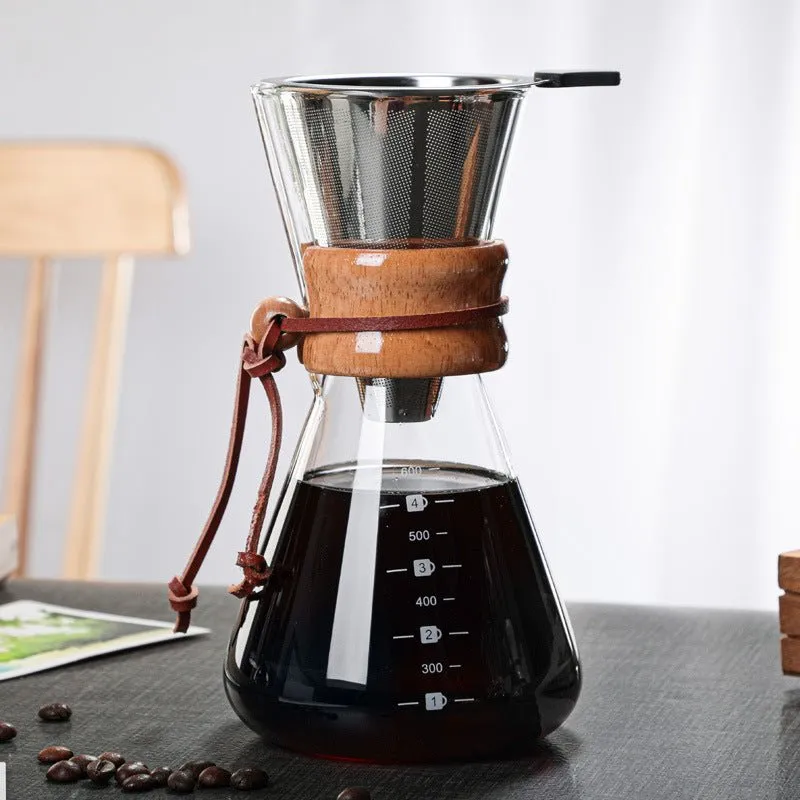 Cocktail Ceremony V60 dripper caffè vetro 600 ml con filtro