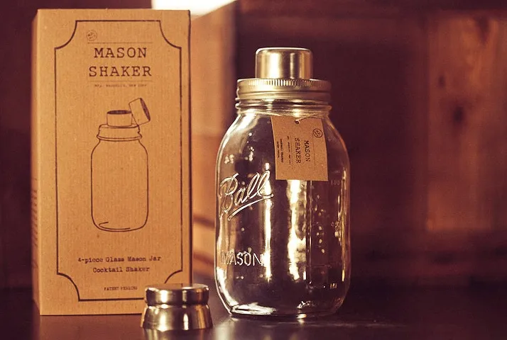 Showbar Mason shaker cocktail vetro acciaio