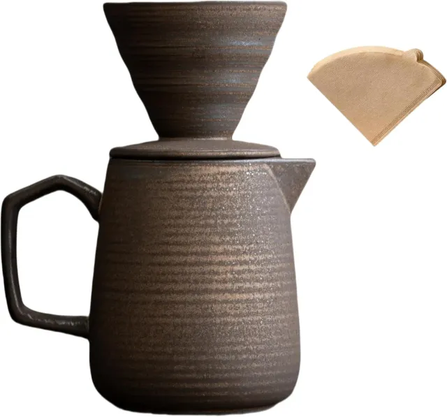 Cocktail Ceremony V60 dripper caffè ceramica giallo terra