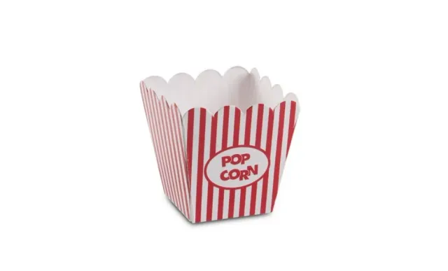 Showbar Mini scatola popcorn 7 cm 100 pezzi