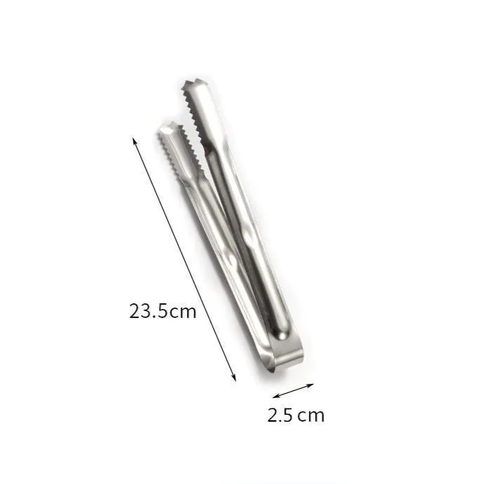 Cocktail Ceremony Bar Ice Tongs pinza ghiaccio acciaio 15 cm