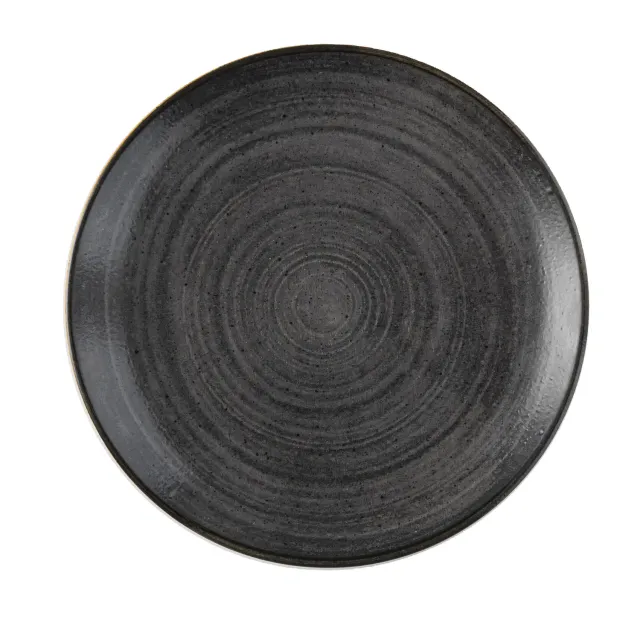 Churchill Stonecast Raw Black piatto 21,7 cm 6 pezzi