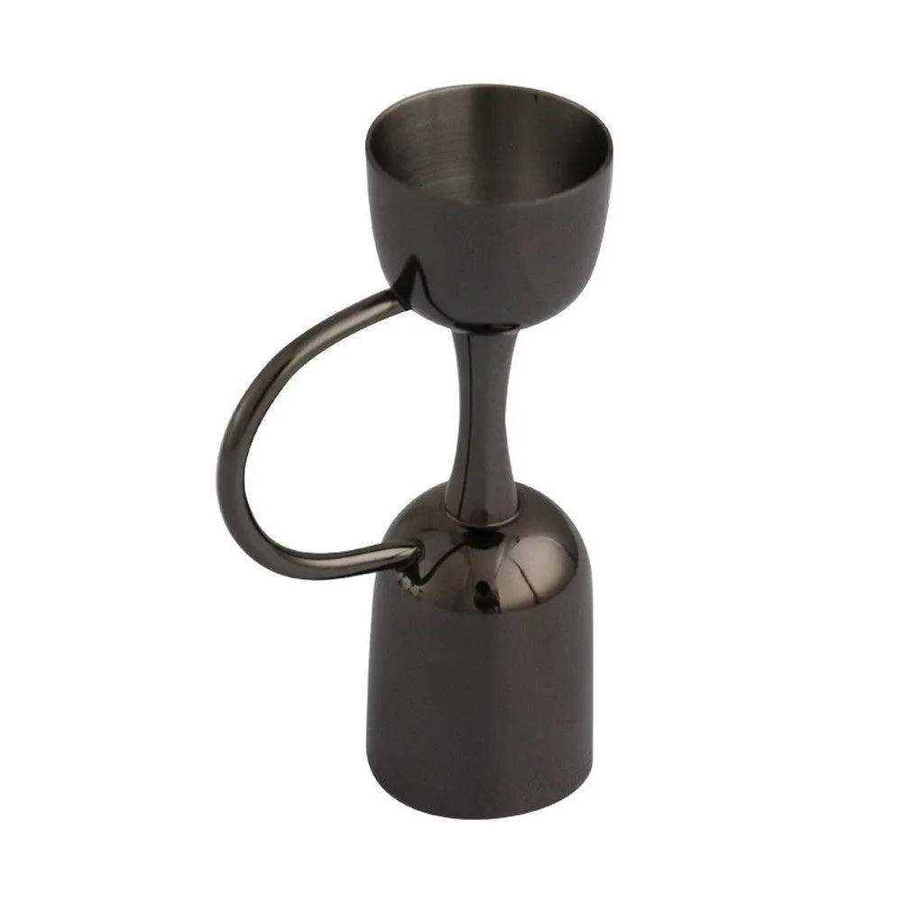 Cocktail Ceremony Jigger Misurino Acciaio 25/50 ml Nero