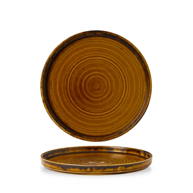 Showbar Harvest Brown piatto walled 21 cm 6 pezzi