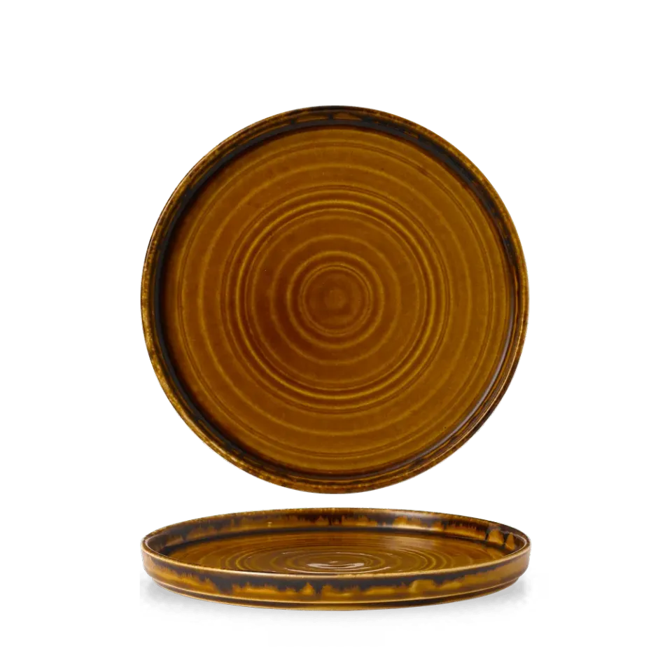 Showbar Harvest Brown piatto walled 21 cm 6 pezzi