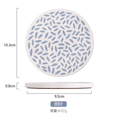 Cocktail Ceremony sottobicchieri ceramica tondi 6 pezzi
