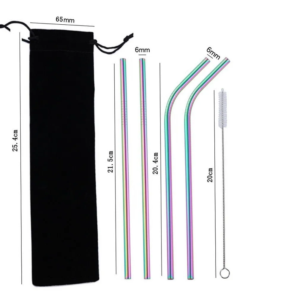 Cocktail Ceremony Cannucce Metallo 21cm 10pz Miste