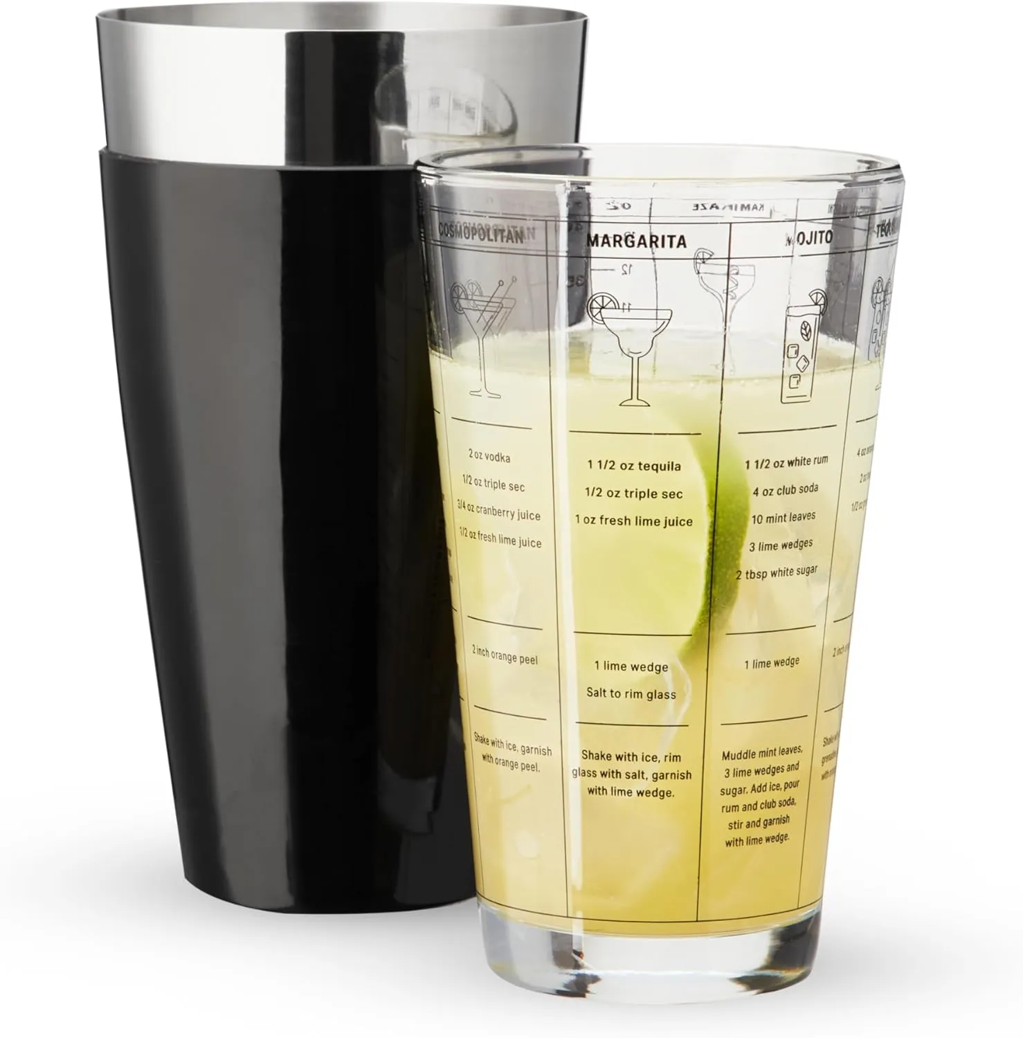 Cocktail Ceremony shaker boston vinyl nero antiscivolo