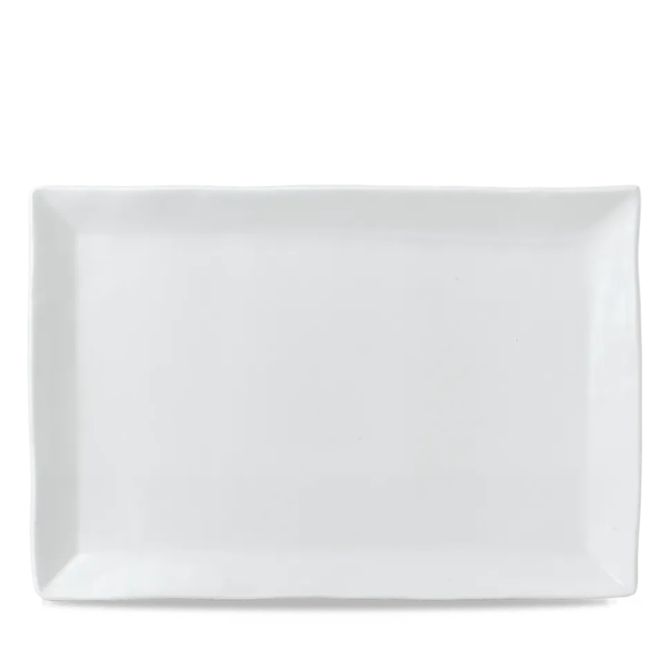 Dudson White Tray vassoio rettangolare 34,5x23,3 cm 6 pezzi