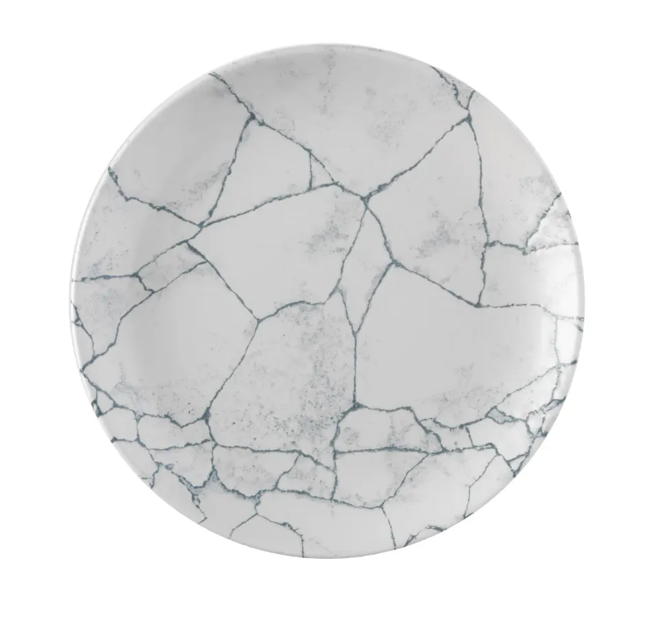 Showbar Studio Prints Kintsugi Piatto Piano 21,7 cm 6 Pezzi Porcellana