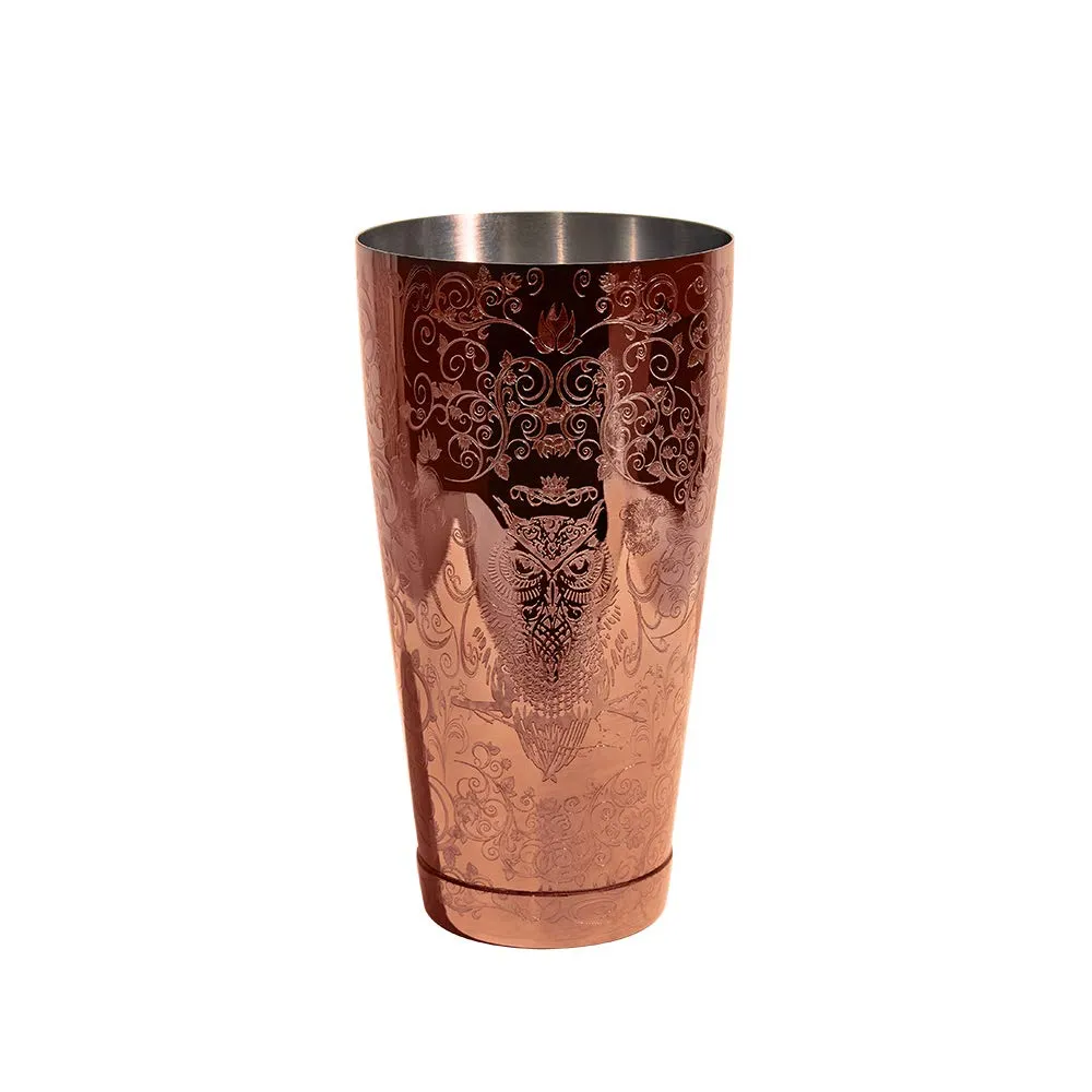Sky Fish Boston Shaker Set Cocktail 6 Pezzi Rame Antico Inox