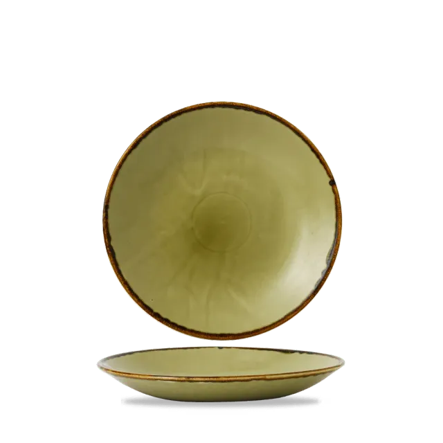 Churchill Harvest Green Piatto Fondo Coupe 25,5cm 6 Pezzi