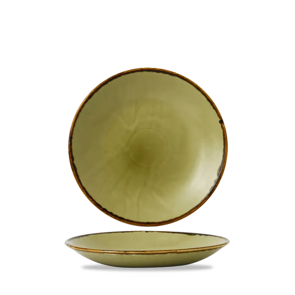 Churchill Harvest Green Piatto Fondo Coupe 25,5cm 6 Pezzi