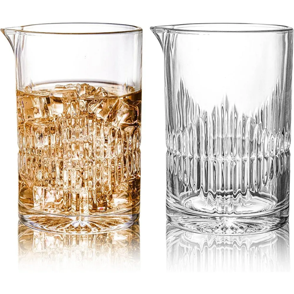 Cocktail Ceremony Ribbed mixing glass vetro 680 ml rigato