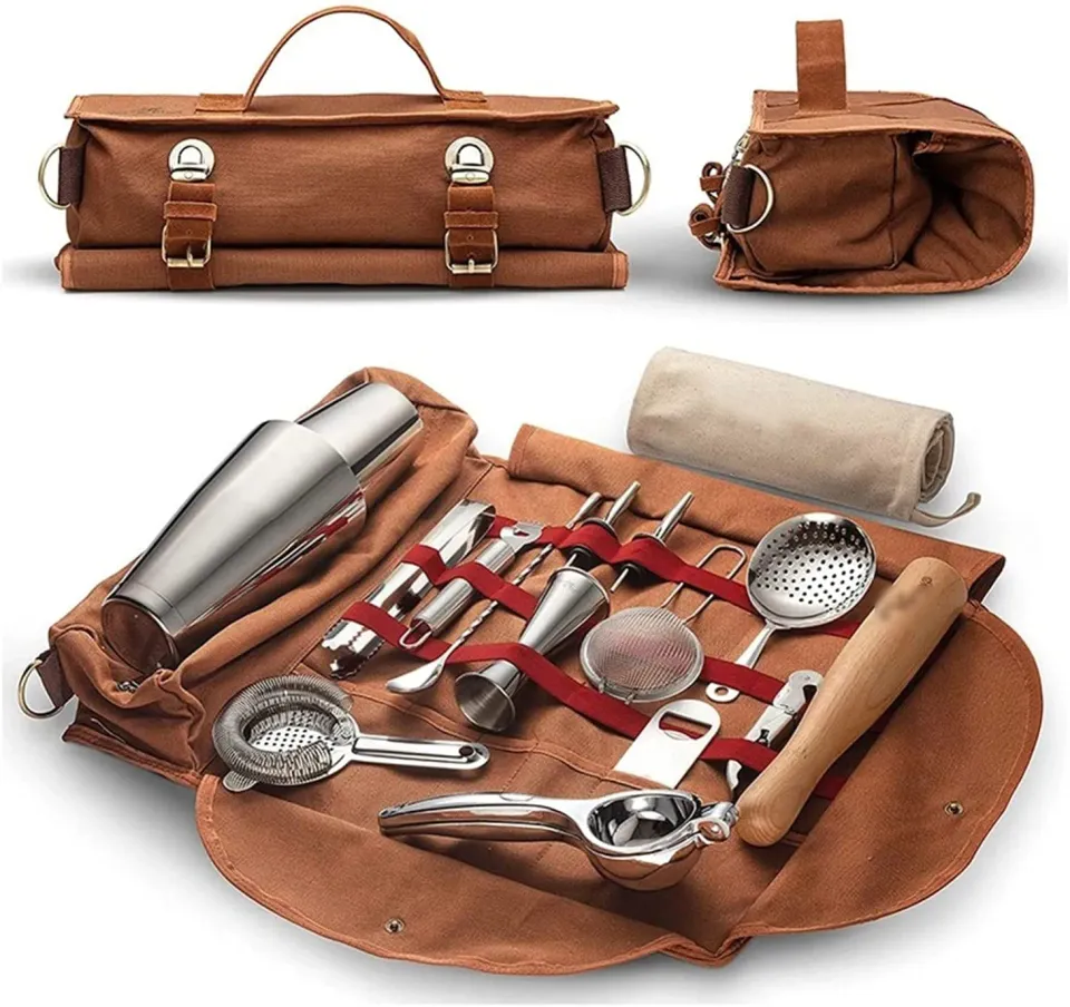 Showbar Bartender Roll-up borsa barman kit-tools arrotolabile