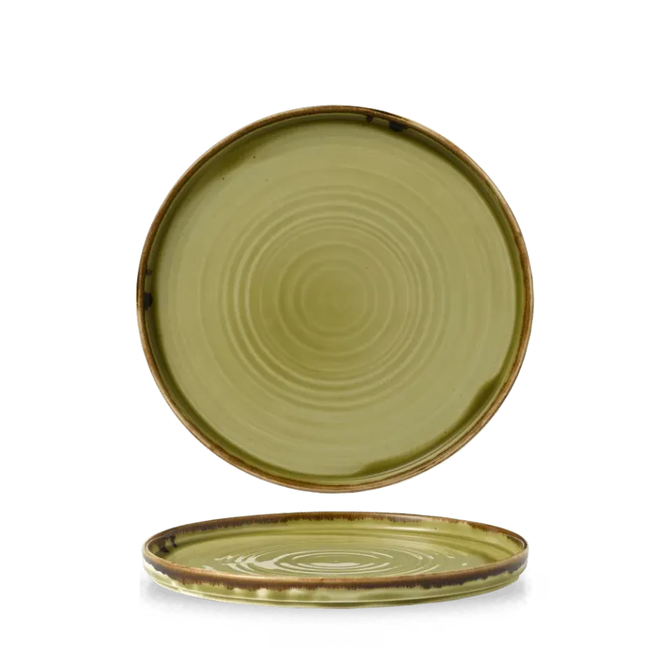Churchill Harvest Green piatto walled 21cm 6 pezzi