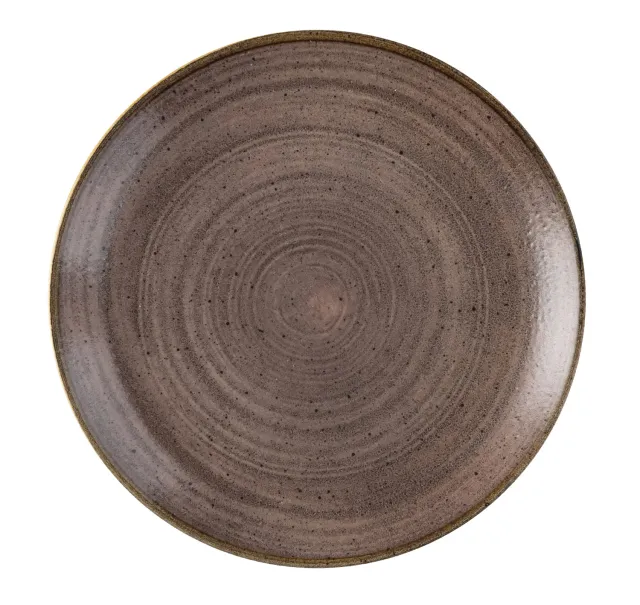 Stonecast Raw Brown Piatto Porcellana 21,7cm 6 Pezzi