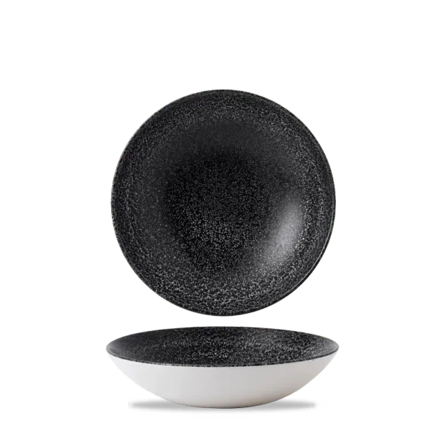 Dudson Evo Origins piatto fondo 18,2 cm midnight black 6 pezzi