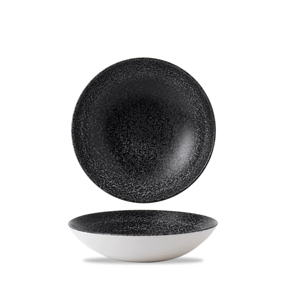 Dudson Evo Origins piatto fondo 18,2 cm midnight black 6 pezzi