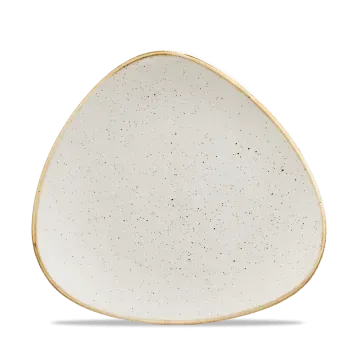 Showbar Stonecast bianco puntinato piatto triangolare 22,9 cm 6 pz