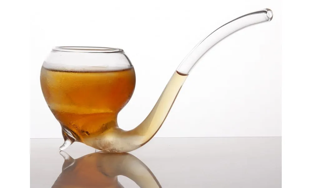 Showbar Sherlock Pipa bicchiere vetro 150 ml pipa curva
