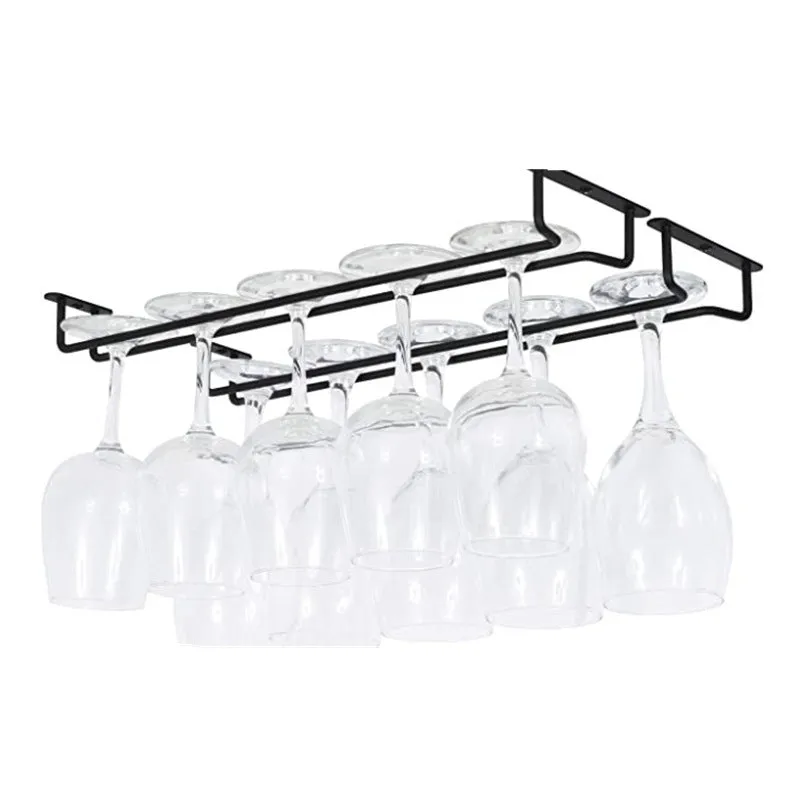 Cocktail Ceremony Portacalici Sottopensile Nero 35 cm 4 Calici