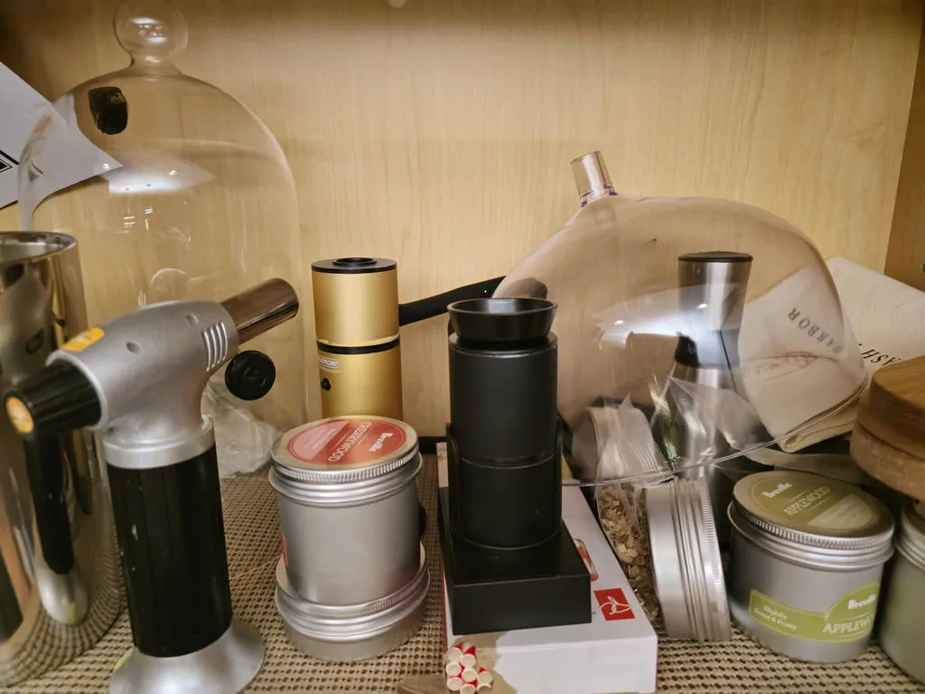 Smokepub Complete Set Affumicatore Cocktail Elettrico Legno