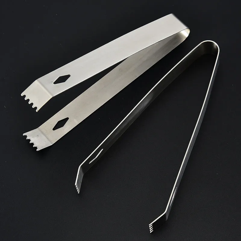 Cocktail Ceremony Ice Clip pinza ghiaccio acciaio dentata