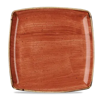 Churchill Stonecast Piatto Quadrato 26,8 cm 6 Pezzi Arancio