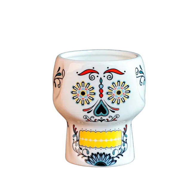 Cocktail Ceremony Neon Skull tiki mug ceramica 300ml gialla