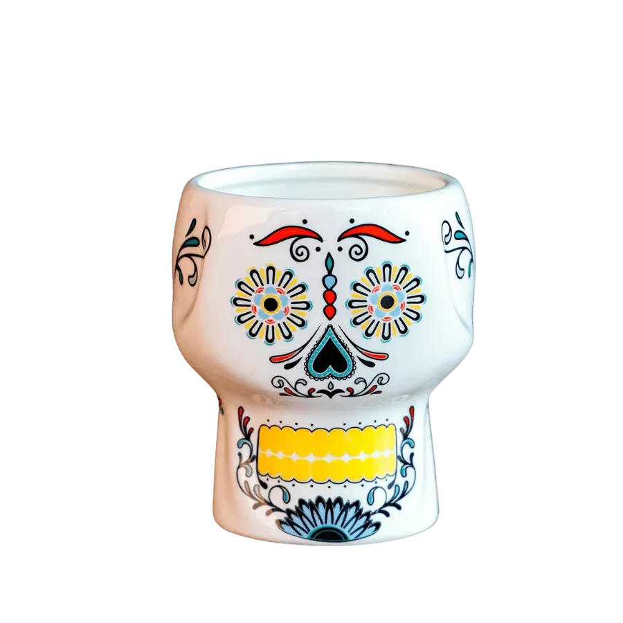 Cocktail Ceremony Neon Skull tiki mug ceramica 300ml gialla