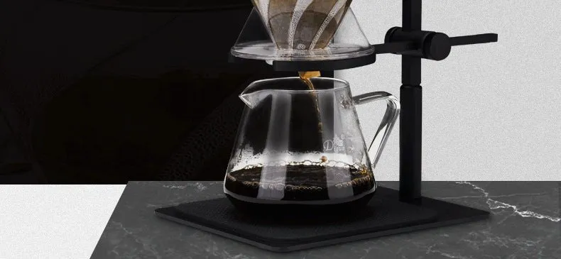 Cocktail Ceremony Pour-Over Coffee Holder supporto nero stabile