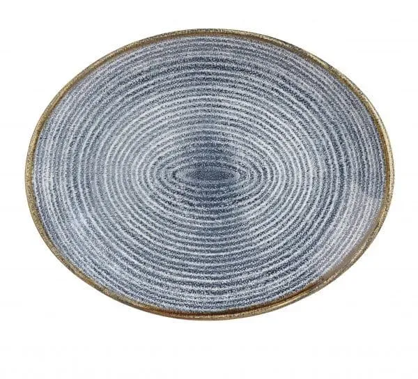 Churchill Homespun Slate Blue Vassoio Ovale 31,7 cm 6 pezzi