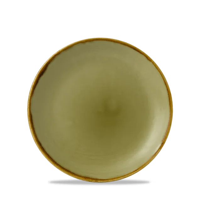Showbar Harvest Green piatto coupe porcellana 16,5 cm 6 pezzi