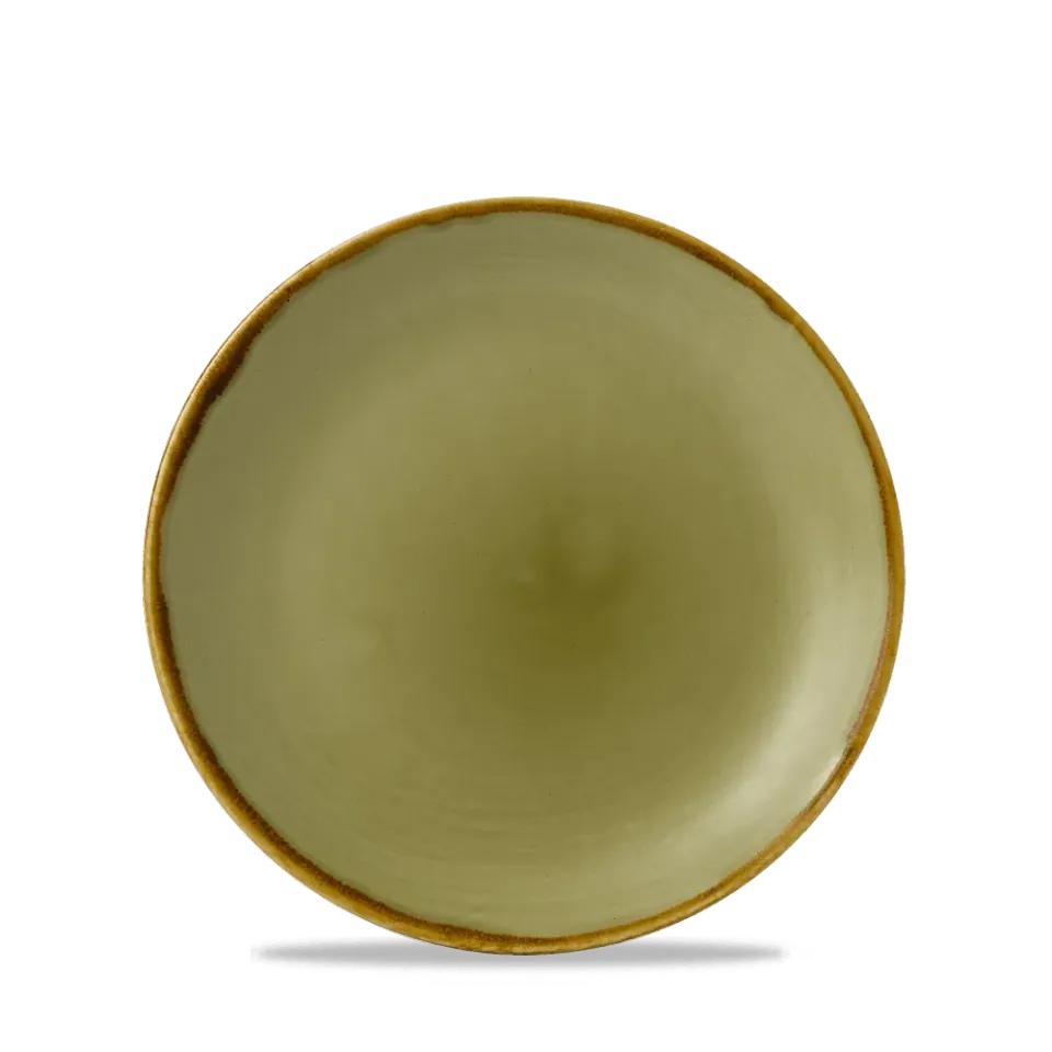 Showbar Harvest Green piatto coupe porcellana 16,5 cm 6 pezzi