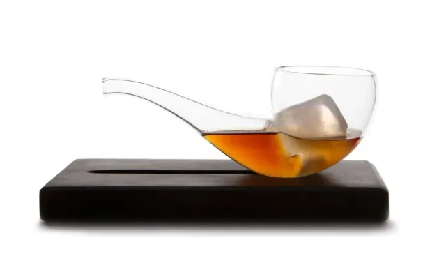 Showbar Smoke e Drink pipa vetro con base marmo 100ml