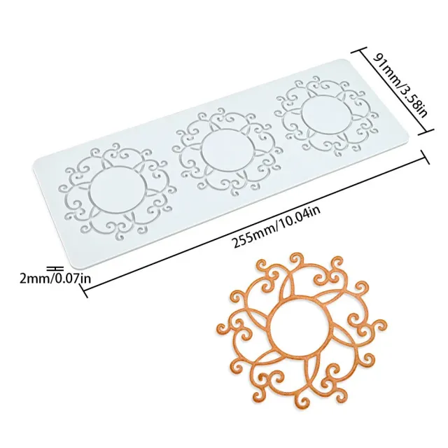 Cocktail Ceremony Stampo Silicone Foglie Rotonde Guarnizioni