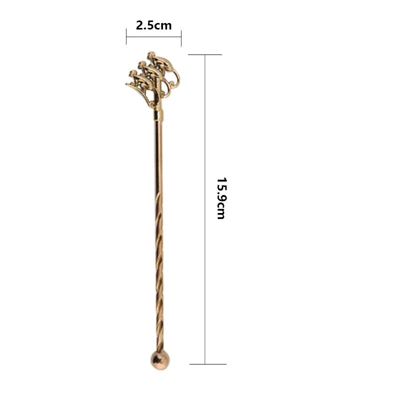 Cocktail Ceremony Swizzle Stick Monkeys miscelatori 10 pz resina