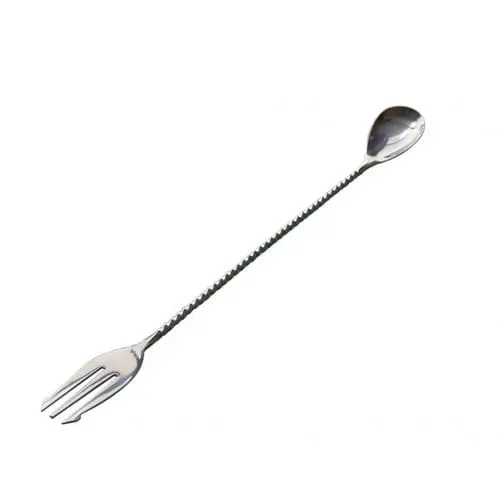 Showbar Lorraine Mirror Trident barspoon 30 cm argento